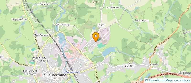 localisation de l'entreprise INDICE 23 à LA SOUTERRAINE