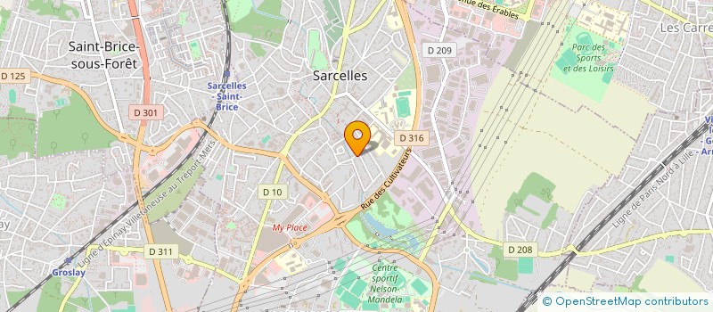 localisation de l'entreprise INDICE à SARCELLES