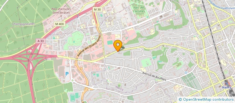 localisation de l'entreprise INDICE U à NANCY