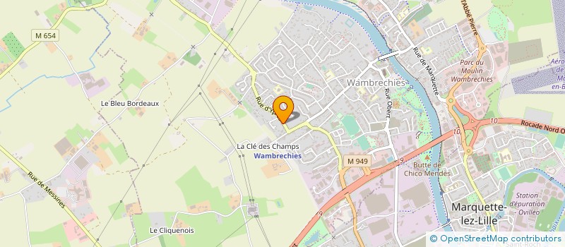 localisation de l'entreprise INDICES à WAMBRECHIES