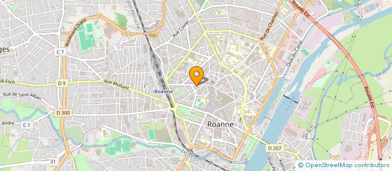 localisation de l'entreprise INDICO SERVICES à ROANNE