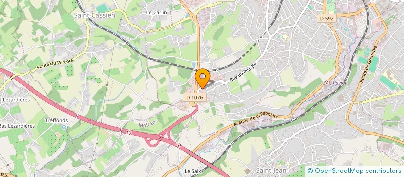 localisation de l'entreprise INDIG'OAK HOLDING à VOIRON