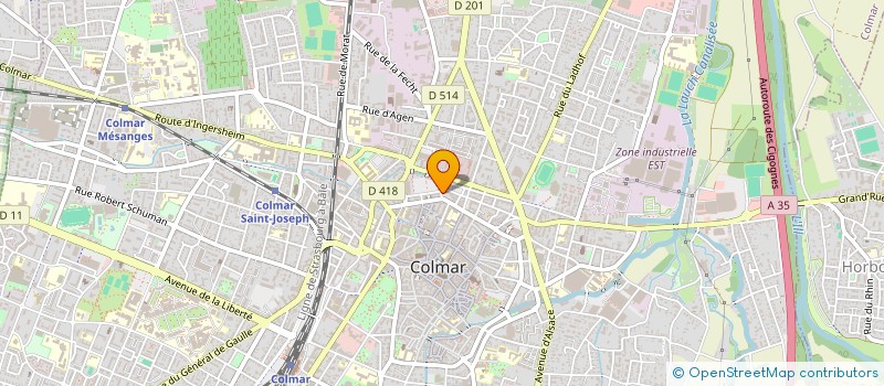 localisation de l'entreprise INDIGO  COLMAR