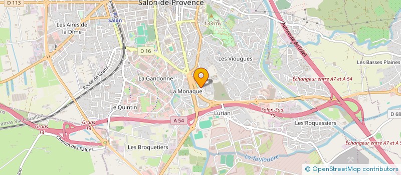 localisation de l'entreprise INDIGO à SALON-DE-PROVENCE