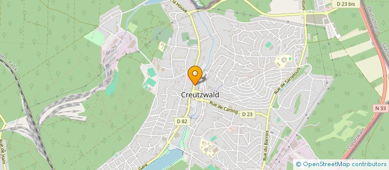 localisation de l'entreprise INDIGO  CREUTZWALD