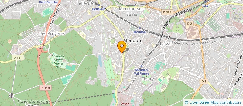 localisation de l'entreprise INDIGO à MEUDON