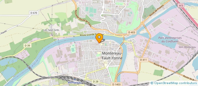 localisation de l'entreprise INDIGO  MONTEREAU-FAULT-YONNE