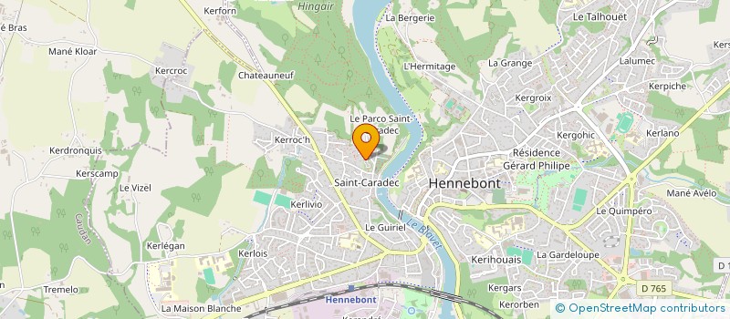 localisation de l'entreprise INDIGO  HENNEBONT