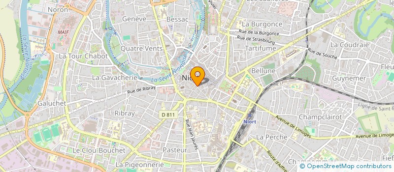 localisation de l'entreprise INDIGO  NIORT