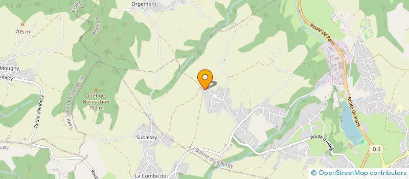 localisation de l'entreprise INDIGO  CHAVANOD