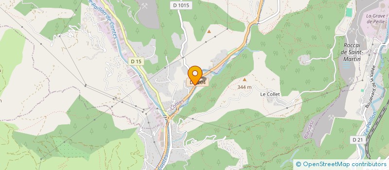 localisation de l'entreprise INDIGO  CONTES