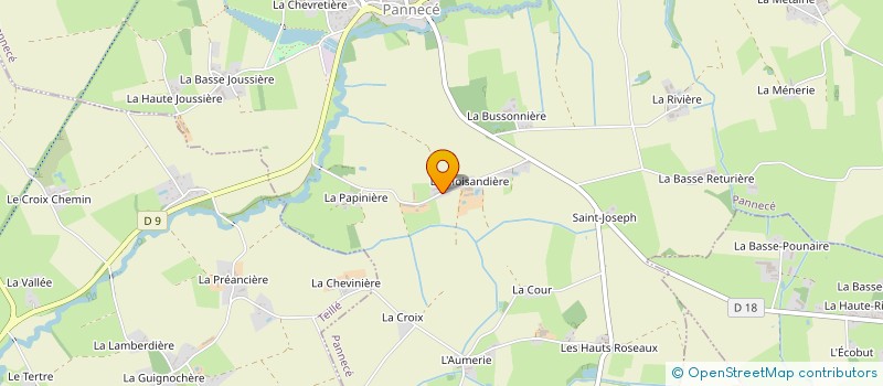 localisation de l'entreprise INDIGO  PANNECE