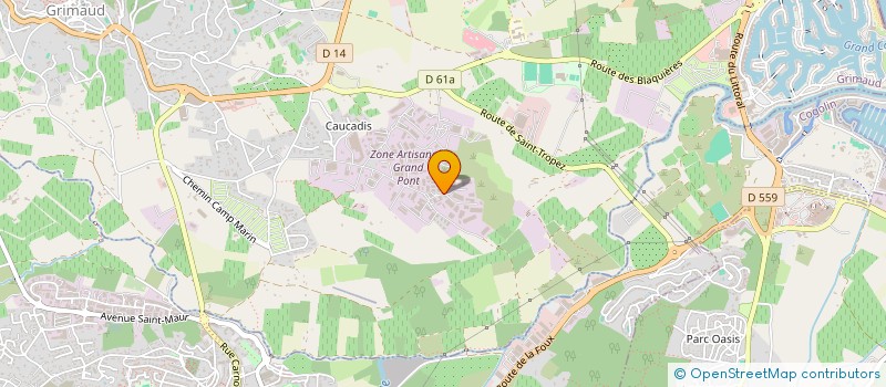 localisation de l'entreprise INDIGO  GRIMAUD