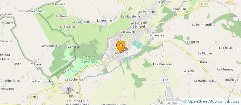 localisation de l'entreprise INDIGO  BECHEREL