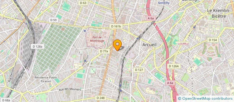 localisation de l'entreprise INDIGO DEVELOPPEMENT à ARCUEIL