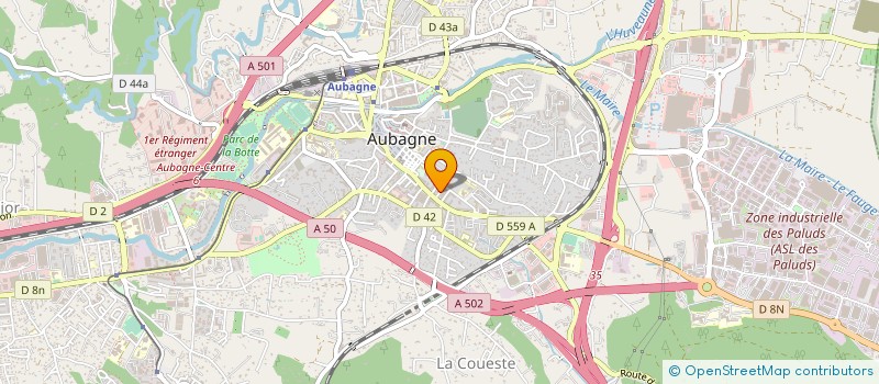 localisation de l'entreprise INDIGO ENERGIE à AUBAGNE