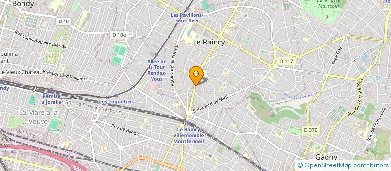 localisation de l'entreprise INDIGO INVEST à LE RAINCY