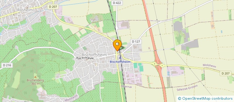 localisation de l'entreprise INDIGO SOURCING à BISCHOFFSHEIM