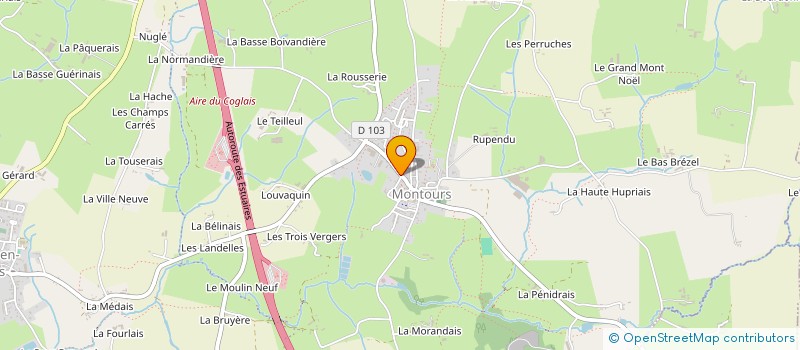 localisation de l'entreprise INDIGO TRANSPORTS  LES PORTES DU COGLAIS