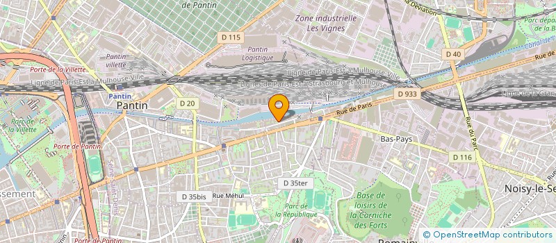 localisation de l'entreprise INDIMA  PARIS