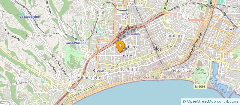 localisation de l'entreprise INDIRA à NICE