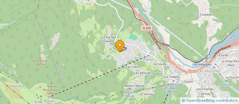 localisation de l'entreprise INDIV ABEL / MCDONALD  LES HOUCHES