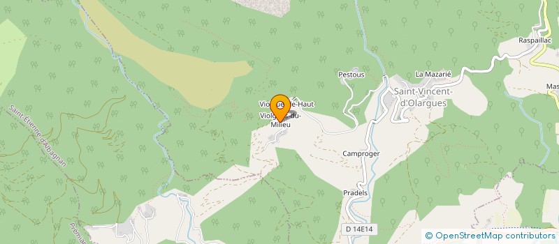 localisation de l'entreprise INDIV AUSTRY à SAINT VINCENT D'OLARGUES