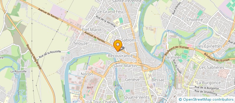 localisation de l'entreprise INDIV AV RECOUVRANCE à NIORT