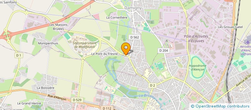 localisation de l'entreprise INDIV BARBE VANDEWYNCK KERJEAN FESNARD à DAMIGNY