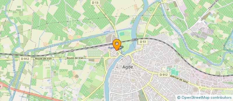 localisation de l'entreprise INDIV. BECAMEL-BURGUIERE-DELMAS-GINISTY  AGDE