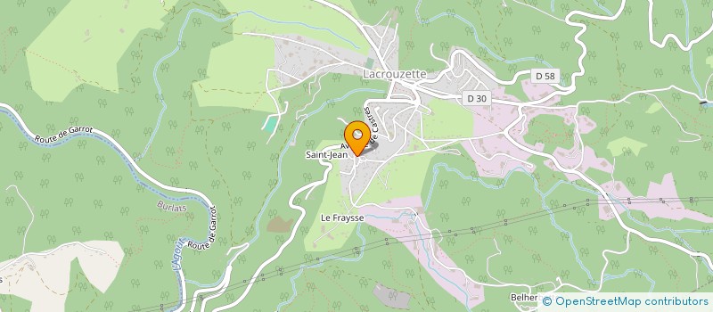 localisation de l'entreprise INDIV BENOIT H ET CROS D ET CABANNES J  LACROUZETTE