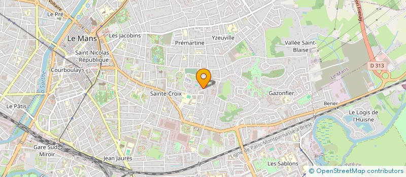 localisation de l'entreprise INDIV BLIN JOHANN ET ABIVEN ANNE-CLAIRE  LE MANS