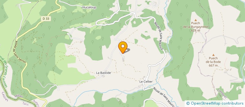 localisation de l'entreprise INDIV BOULENC DANIEL ET ROSELINE  LAVAL-ROQUECEZIERE