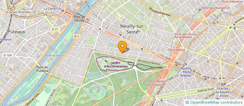 localisation de l'entreprise INDIV BOUSSARD CERCEAU DUCLOS à NEUILLY-SUR-SEINE