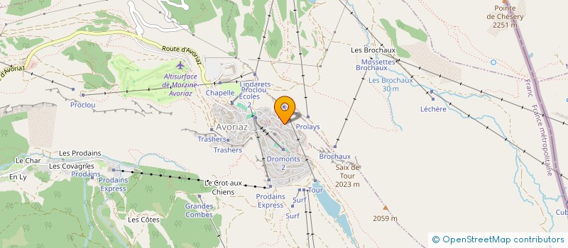 localisation de l'entreprise INDIV BRINGUIER / BRINGUIER  MORZINE