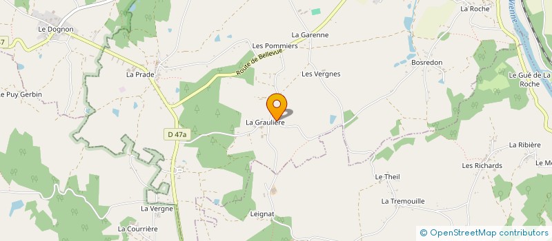 localisation de l'entreprise INDIV BRISSAUD JEAN CLAUDE & SIMONE à SAINT-YRIEIX-SOUS-AIXE