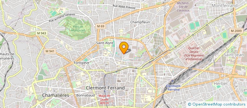 localisation de l'entreprise INDIV CONTAMIN / TAMBURINI  CLERMONT-FERRAND