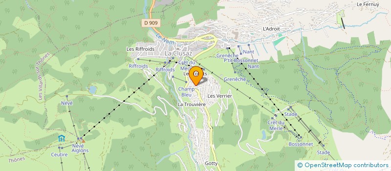 localisation de l'entreprise INDIV CYBELE DANAIS ELIOR ALCION BIBLOS à LA CLUSAZ
