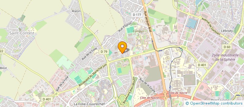 localisation de l'entreprise INDIV DE LA POEZE D'HARAMBURE MAXENCE ET AUGUSTIN à CAEN
