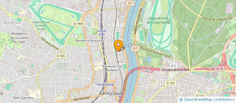 localisation de l'entreprise INDIV DE OLIVEIRA-REDON à SAINT-CLOUD
