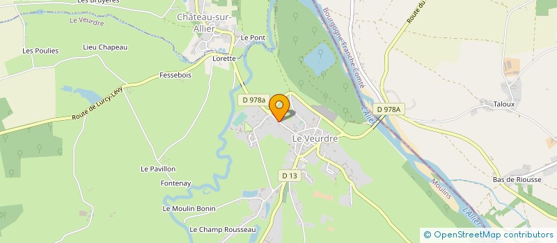 localisation de l'entreprise INDIV DUCROIX BISSONNIER  LE VEURDRE