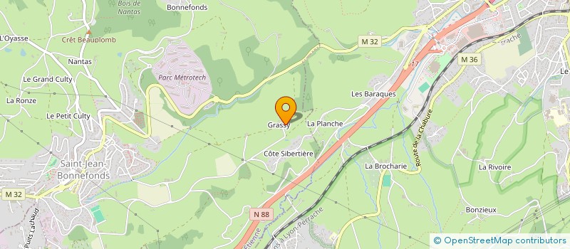 localisation de l'entreprise INDIV DUCROT MADELEINE HUBERT GUY-DUCROT  SAINT-JEAN-BONNEFONDS