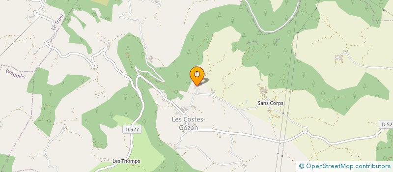 localisation de l'entreprise INDIV. FABRE CLAUDE ET NICOLE  LES COSTES-GOZON