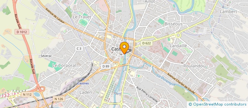 localisation de l'entreprise INDIV FABRE MICHELINE-JEAN-HERVE-LACOMBE  CASTRES