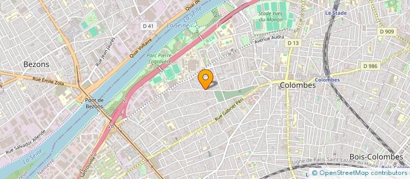 localisation de l'entreprise INDIV FILLION GUIMARD  COLOMBES