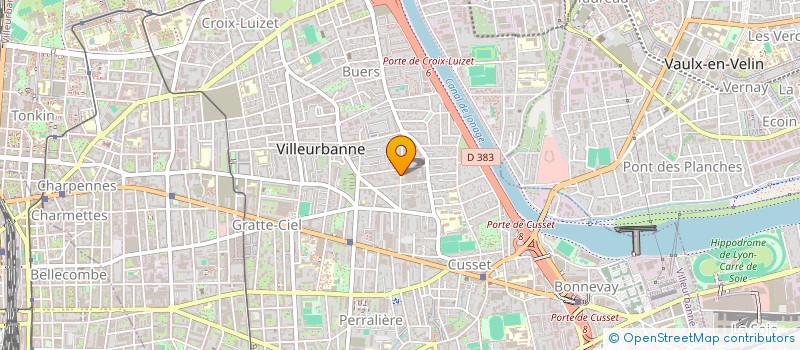 localisation de l'entreprise INDIV FOLTZER CLEMENT ET BERNADO MARIE  VILLEURBANNE