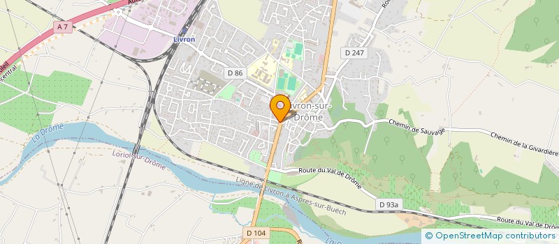 localisation de l'entreprise INDIV FRAISSE E ET BOYER M  LIVRON-SUR-DROME