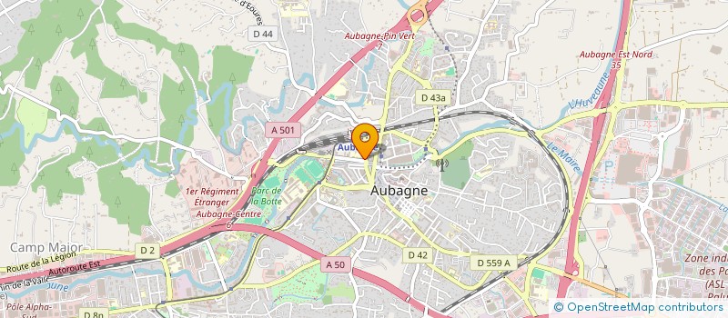 localisation de l'entreprise INDIV FREDIANI MATTEI  AUBAGNE