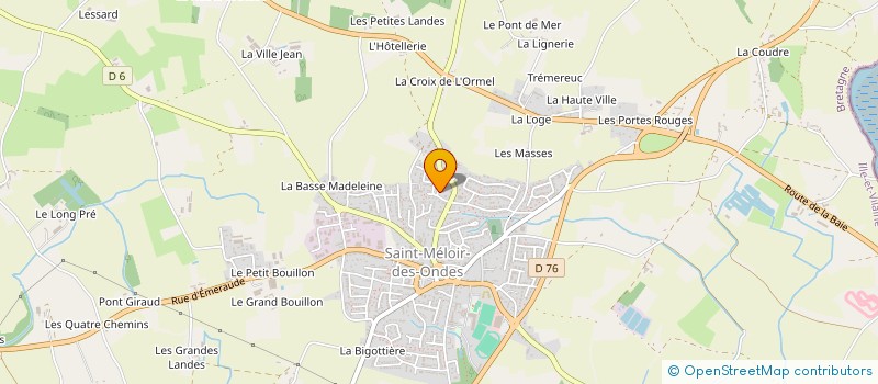 localisation de l'entreprise INDIV GARNIER  SAINT-MELOIR-DES-ONDES