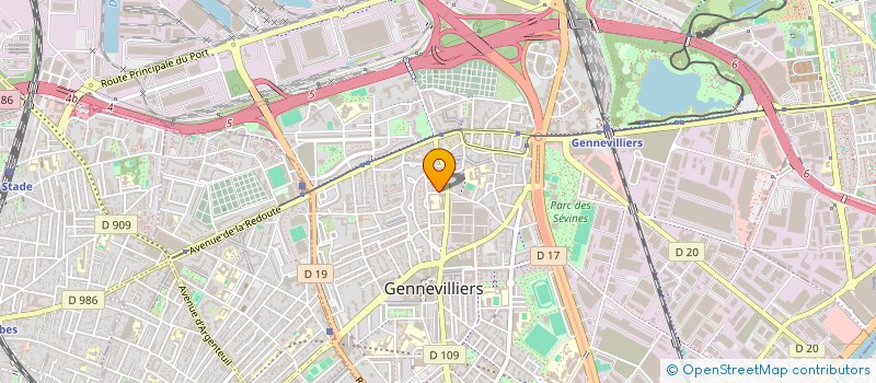 localisation de l'entreprise INDIV GUENEAU GAILLARD MIDOL  GENNEVILLIERS